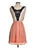 Assorted Brands Solid Orange Cocktail Dress Size S - photo 2