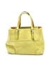 Coach 100% Leather Yellow Green Leather Tote One size - photo 1