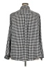 Torrid 100% Polyester Houndstooth Silver Long Sleeve Blouse Size 3X Plus (3) - photo 2