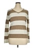 Christopher & Banks Stripes Tan Pullover Sweater Size XL - photo 1