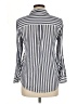 Alexander Jordan 100% Rayon Stripes Blue Long Sleeve Blouse Size M - photo 2