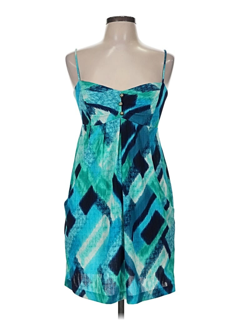 Pre-owned Aqua Cocktail Dress In Teal