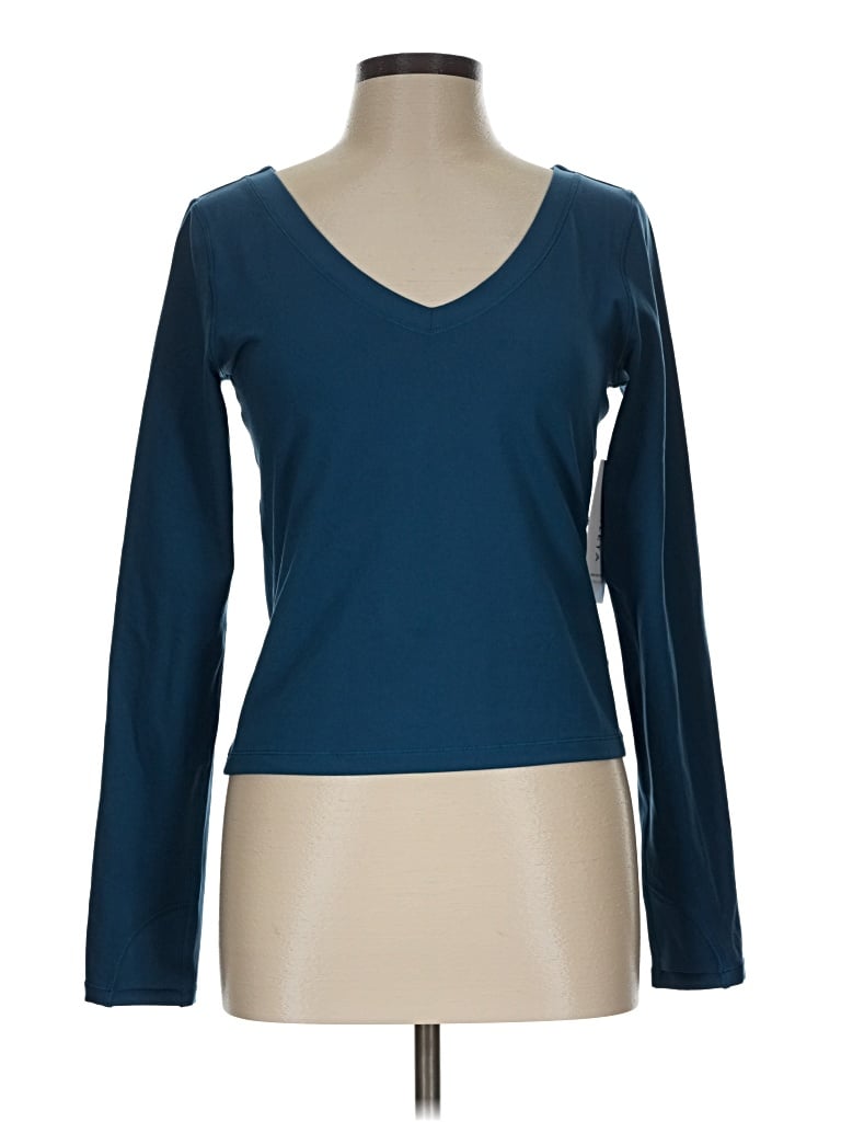 Athleta Long Sleeve T-shirt In Blue