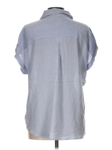 Cosmic Blue Love Short Sleeve Blouse (view 2)