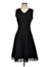 Donna Ricco Solid Black Cocktail Dress Size 4 - photo 1