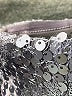 BCBGMAXAZRIA 100% Polyester Metallic Silver Purple Cocktail Dress Size 6 - photo 7
