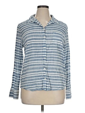 J.Crew Factory Store Long Sleeve Button-Down Shirt (view 1)