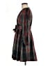 J.Crew Collection Plaid Multi Color Green Casual Dress Size 6 - photo 5