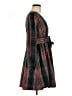 J.Crew Collection Plaid Multi Color Green Casual Dress Size 6 - photo 4