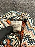 Parker 100% Silk Chevron-herringbone Orange Silk Pants Size S - photo 9