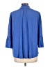Chico's 100% Polyester Blue 3/4 Sleeve Blouse Size Lg (2) - photo 2