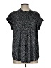 Assorted Brands 100% Polyester Polka Dots Black Short Sleeve Polo Size 12 - photo 1