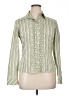 Alfani Stripes Green Long Sleeve Blouse Size 14 - photo 1