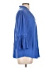 Chico's 100% Polyester Blue 3/4 Sleeve Blouse Size Lg (2) - photo 4