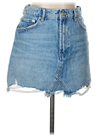 Zara Denim Skirt (view 1)