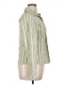 Alfani Stripes Green Long Sleeve Blouse Size 14 - photo 4