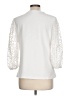 Cato 100% Polyester Stars White 3/4 Sleeve Blouse Size L - photo 2