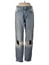 Zara 100% Cotton Hearts Blue Jeans Size 6 - photo 1
