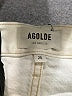AGOLDE 100% Cotton Solid Ivory Shorts Size 25 waist - photo 3