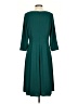 Talbots 100% Polyester Solid Teal Casual Dress Size 4 - photo 2