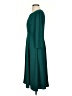 Talbots 100% Polyester Solid Teal Casual Dress Size 4 - photo 5