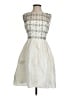 DB Studio 100% Polyester Ivory Cocktail Dress Size 2 - photo 1