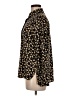 MNG Floral Black Long Sleeve Blouse Size 6 - photo 5