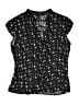 H&M Floral Black Sleeveless Blouse Size 8 - photo 1