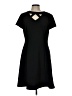Apt. 9 Solid Black Casual Dress Size 12 - photo 1