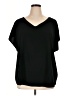 Apt. 9 100% Polyester Black Short Sleeve Blouse Size 1X - photo 1