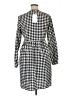 Vila 100% Polyester Checkered-gingham Ivory Casual Dress Size EU 40 / US 10 - photo 2
