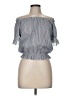 Subdued 100% Cotton Gray Short Sleeve Blouse Size M - photo 1