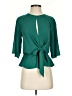 Express 100% Polyester Green 3/4 Sleeve Blouse Size XS - photo 1