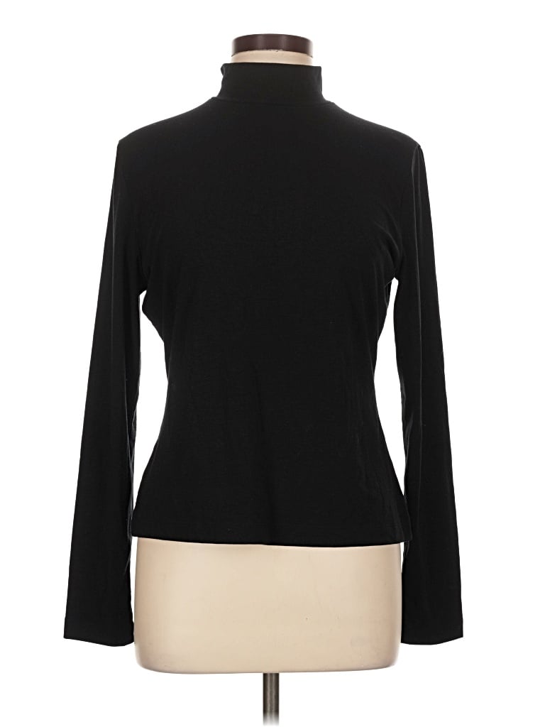 Pre-owned Ann Taylor Loft Long Sleeve Turtleneck In Black