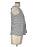 LUXE Silver Sleeveless T-Shirt Size Lg Petite - photo 4