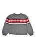 Hanna Andersson Chevron-herringbone Gray Pullover Sweater Size 10 - photo 1