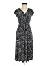 Christopher & Banks Print Black Casual Dress Size 6 - photo 1