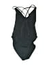 ASOS 100% Polyamide Solid Black One Piece Swimsuit Size 0 - photo 1
