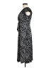 Christopher & Banks Print Black Casual Dress Size 6 - photo 5