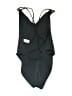 ASOS 100% Polyamide Solid Black One Piece Swimsuit Size 0 - photo 2