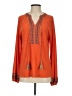 One World Orange Long Sleeve Henley Size S - photo 1