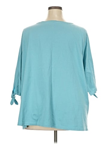 Woman Within 3/4 Sleeve T-Shirt (view 2)