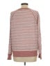 L.L.Bean 100% Cotton Stripes Burgundy Pullover Sweater Size L - photo 2