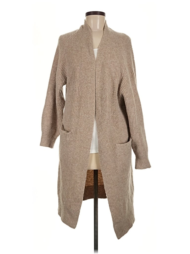 Pre-owned Universal Thread Cardigan Sweater In Tan