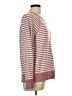 L.L.Bean 100% Cotton Stripes Burgundy Pullover Sweater Size L - photo 4