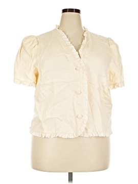 Reformation Short Sleeve Blouse