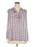Fun2Fun 100% Polyester Blue Sleeveless Blouse Size 2X - photo 1