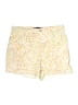 Gloria Vanderbilt Print Yellow Shorts Size 12 - photo 1