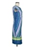 Bisou Bisou 100% Polyester Graphic Blue Cocktail Dress Size 6 - photo 4