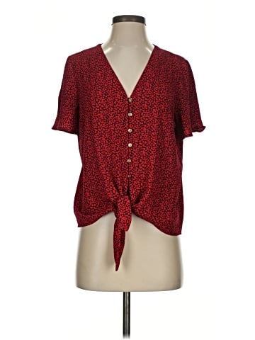 MICHAEL Michael Kors Short Sleeve Blouse (view 1)